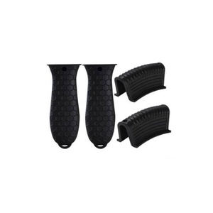 Silicone hỗ trợ nhiệt xử lý chủ đối với gang nồi xử lý tay áo Non-Slip cao su Bìa Set nhiệt cách điện Hot <span class=keywords><strong>Pot</strong></span> Grip - Product Image 2