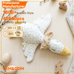Juego de Peluche Personalizado al por Mayor: <span class=keywords><strong>Almohada</strong></span> de Ganso y Manta de Pato para Bebés Recién Nacidos, Ayuda para Dormir, OEM - Product Image 5