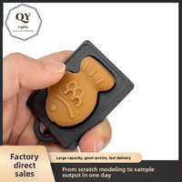 Accessoires pour porte-clés, porte-clés en forme de poisson, design de dessin animé mignon, cadeau créatif unisexe, 1 pièce, mini porte-clés en forme de poisson imprimé en 3D