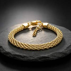 Pulsera de Malla Tejida Minimalista y Moderna, Acero Inoxidable 316L, Resistente al Deslustre, Impermeable, Cadena de Extensión Ajustable, Unisex - Product Image 4