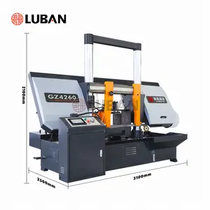 Lubansaws Auto Voeding Lintzaag Fabriek Directe Verkoop Gz4260 Cnc Metalen Lintzaag