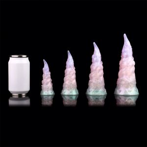 YOCY - Nuevo Dildo de Fantasía, Tapón Anal de Silicona con un Diseño Encantador, Dildo con Cuatro Tamaños de Cuernos - Product Image 5