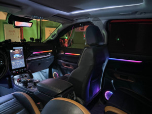 ไฟตกแต่ง<span class=keywords><strong>ภายใน</strong></span>รถยนต์ SJC 64 สี สำหรับ <span class=keywords><strong>Ford</strong></span> Ranger ปี 2023-2025 ชุดไฟ LED ไดนามิก Symphony พร้อมไฟขอบลำโพง <span class=keywords><strong>Everest</strong></span> - Product Image 4