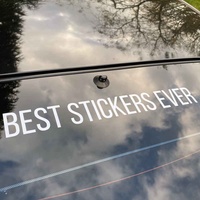 Autocollants de voiture personnalisés résistants aux intempéries et aux UV, autocollants de transfert en vinyle pour pare-chocs de véhicule avec logo découpé