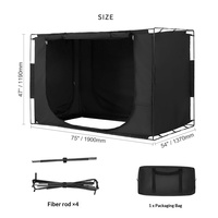 Tente de lit occultante sensorielle universelle pour chambre et salon, moustiquaire privée quatre saisons en taffetas de polyester pour usage domestique