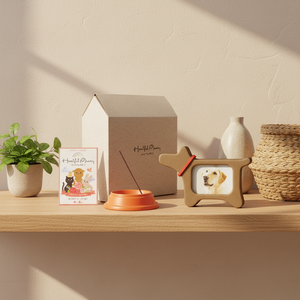 Moderno Set de Incienso Aromático de Bambú con Forma de Perro Ángel para Cremación de Mascotas - Product Image 5