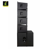 Sistem Line Array Audio Outdoor Berdaya Tinggi 10 Inch untuk Gereja, Impedansi 8ohm, Speaker Panggung dengan Panduan Pabrik