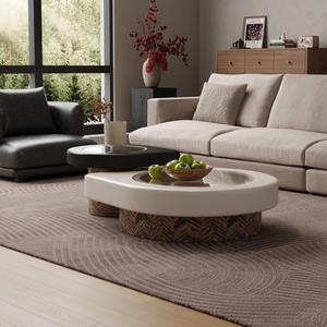 <span class=keywords><strong>Table</strong></span> <span class=keywords><strong>basse</strong></span> moderne haut de gamme <span class=keywords><strong>en</strong></span> verre trempé durable, forme spéciale, luxe léger, convertible, écologique, avec rangement, mobilier de maison - Product Image 2