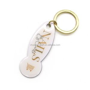 Germany Supermarket Shopping Cart Unlock Key Keychain with Custom Company Logo and Information Best Gifts - Product Image 6