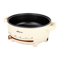 Offre Spéciale – Mijoteuse Électrique Portable 3L/4L Multifonction avec Réglage de Température – Petits Appareils de Cuisine pour Usage Domestique