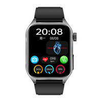 Montre connectée pour homme E810, tracker d'activité physique, grand écran de 1,95 pouce, ECG, surveillance de la température corporelle, étanche IP68