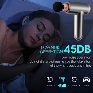 Pistola de masaje Dsp Encore Pro, 12 niveles de velocidad, motor sin escobillas, recargable por USB, con 5 cabezales de masaje para alivio muscular - Product Image 4