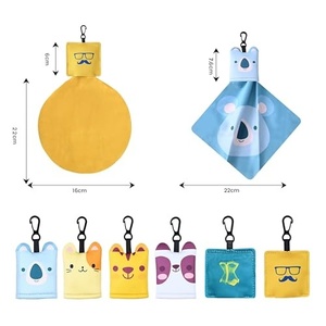 Chiffonnette de nettoyage de lunettes personnalisée avec logo imprimé, porte-clés, chiffonnette portable en microfibre pour nettoyage de lentilles de lunettes avec pochette - Product Image 2