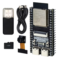 Carte de développement ESP32-S3 WROOM N8R8 avec caméra, carte mémoire et lumière 2812