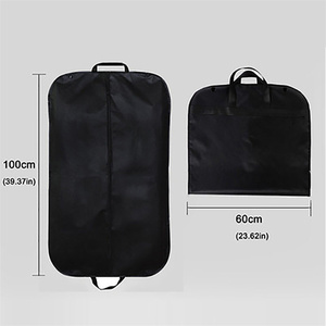 Custom con Logo tasca con cerniera in tessuto Oxford in tessuto Non tessuto borsone <span class=keywords><strong>da</strong></span> <span class=keywords><strong>viaggio</strong></span> copertura borse indumento per abito camicia cappotto - Product Image 2