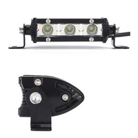 Barra de Luz LED de 9W para Moto/Auto, 4 Pulgadas, Foco de Trabajo de Una Sola Fila, Mini Lámpara LED para Camioneta, Motocicleta, Bicicleta, 4X4, Todoterreno, 12V 24V