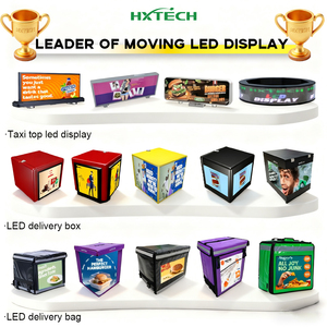 Mochila LED a Todo Color HXTECH, Pantalla Publicitaria, Resistente al Agua IP65, Píxel de <span class=keywords><strong>2</strong></span>.5mm, Uso en Interiores y Exteriores, Bolsa 3D para Entrega de Comida - Product Image 4