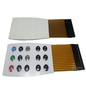 Customize Matte Texture PET Material Embossing Button <strong>Graphic</strong> Overlay FPC <strong>Membrane</strong> Switch <strong>Keyboard</strong> for Remote Controller - Product Image 5