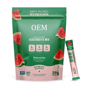 Oem Formula - Mezcla de Bebida en Polvo con Electrolitos Diarios, Sin Azúcar, Sabor Sandía, 20 Sobres, Paquetes de Hidratación, Apto para Dieta Keto - Product Image 1
