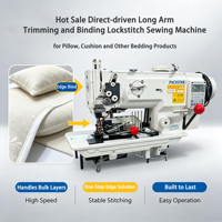 Machine à coudre à bras long à entraînement direct pour la découpe et la surpiqûre de coussins, oreillers et autres articles de literie – Offre Spéciale