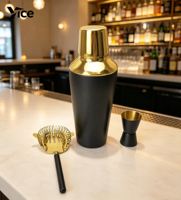 Ensemble de shaker à cocktails, shaker à martini avec passoire, kit de barman en acier inoxydable, mélangeur de boissons de 25 oz