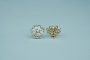 Pendientes de diamantes de oro blanco y oro rosa IGI-Chapado en oro certificado para fiesta de boda y regalo - Product Image 3