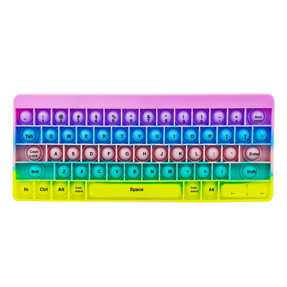 Porte-clés Fidget Clavier – 9 Touches Cliquables, Anti-stress, Pour Adultes Et Enfants