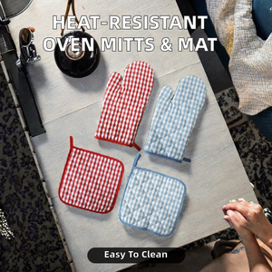 Gants de cuisine en coton résistants à la chaleur pour la cuisson, la pâtisserie, le barbecue et la restauration – Vente en gros - Product Image 4