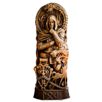 Statue de Thor, dieu du tonnerre, décoration de jardin, autel domestique, décoration païenne, figurine de déesse, résine, mythologie nordique et grecque, sculpture de dieux