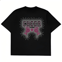 Meilleures ventes : Transferts thermiques en strass pour T-shirt, motif Bling Cheer