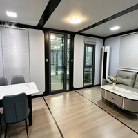 Maison conteneur préfabriquée de 20 pieds, résidence modulaire, maison mobile personnalisable pour usage résidentiel privé et vacances