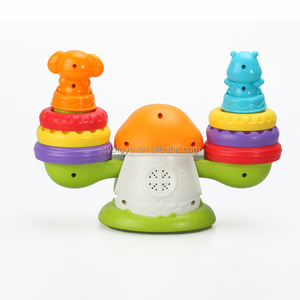 Jouet à empiler Anneau préféré des bébés Jouet à empiler et à équilibrer Totter Jeu d'équilibre musical Jugetes Para Ninos - Product Image 3