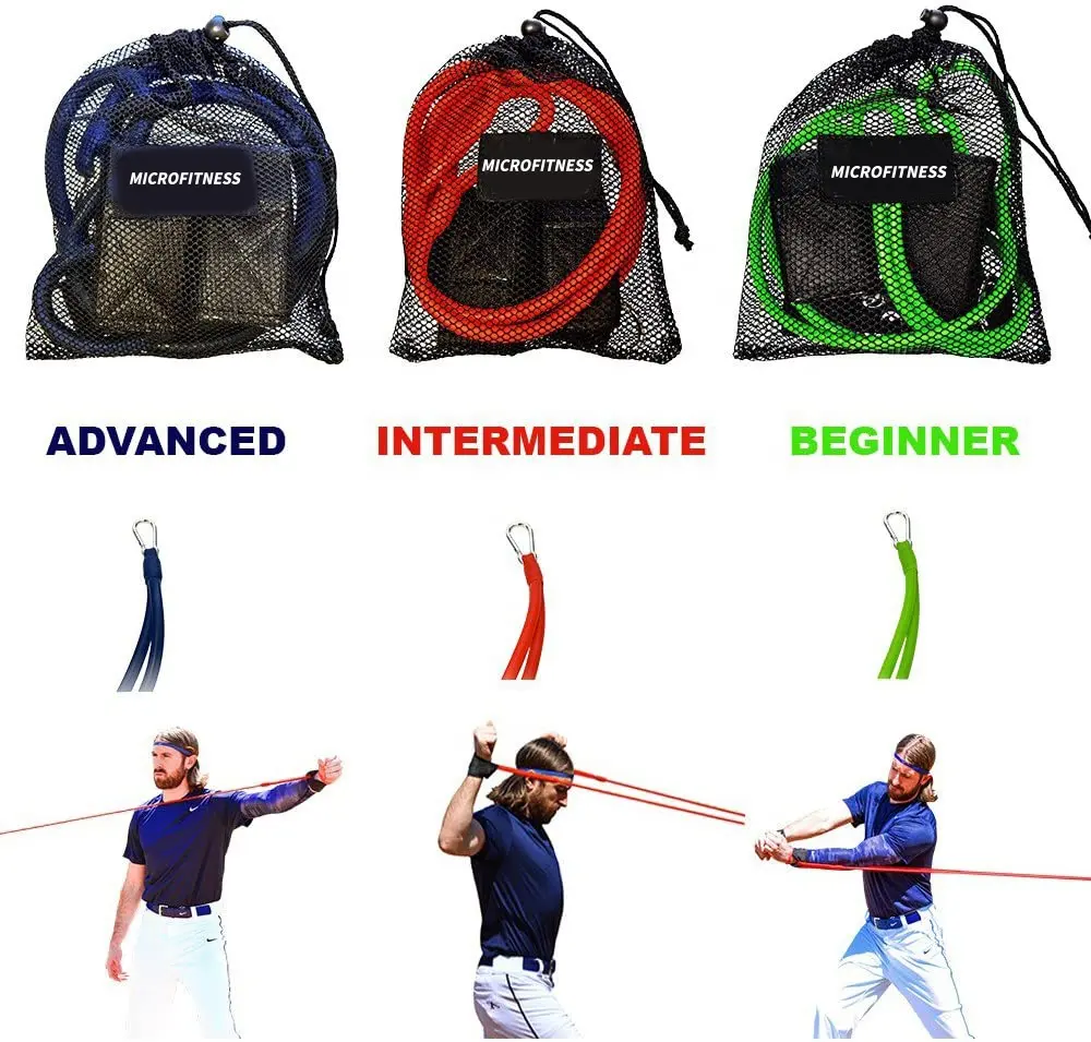 3 Níveis Braço Pro Bandas Baseball Softball Resistência Training Bandas set