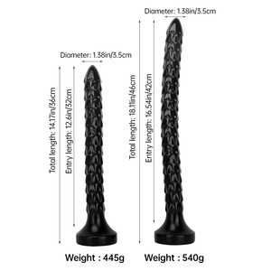 Dildo <span class=keywords><strong>Anal</strong></span> Extra Largo para Hombre y Mujer, Dispositivo de Autoestimulación, Impermeable, Ecológico, Penetración Profunda - Product Image 6