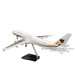 Maquette d'avion à l'échelle 1:80 Maquettes d'avions légers Airbus A320 Myanmar Airlines 47cm Modèles réduits d'avions Boeing - Product Image 1