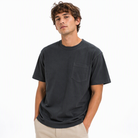 T-shirt vintage pour homme en coton peigné 100% 180 GSM, délavé à l'acide, coupe ample et oversize, col côtelé rond, impression sérigraphique personnalisée de qualité supérieure