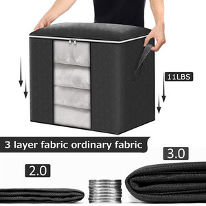 Große Kapazität 10kg Quilt Kleidung Aufbewahrung tasche Rechteck Faltbar für Studenten Kinder für Schlafsaal Schrank <span class=keywords><strong>Organizer</strong></span> Bewegliches Gepäck - Product Image 4