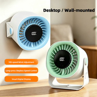 Ventilateur de circulation d'air AntarcChill pour bureau et mur, 100 vitesses, rechargeable, type C, silencieux, rotation à 360 degrés, ventilateur de table pour le camping