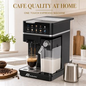 Machine à café expresso en capsules compatible <span class=keywords><strong>Nespresso</strong></span> Dolce Gusto K Cup, café moulu, dosettes ESE, réservoir d'eau amovible de 1 L, réservoir de lait de 0,7 L - Product Image 1