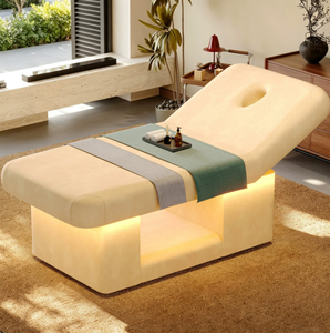 Modern Wooden Massage Table Adjustable <b>Portable</b> Spa <b>Bed</b> High Density Sponge Salon Furniture for Beauty Studio - Product Image 1