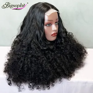 Best Human Wig Vietnam 22 Inches Natural Color 4*4 Transparent Full Lace Closure Spring Curl Wigs Chinese Hair Vendors
