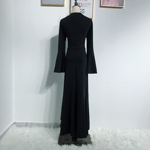 2024 nouveauté couleur unie à volants queue <span class=keywords><strong>de</strong></span> poisson Wrap hanche <span class=keywords><strong>longue</strong></span> <span class=keywords><strong>robe</strong></span> <span class=keywords><strong>de</strong></span> <span class=keywords><strong>soirée</strong></span> en gros femmes <span class=keywords><strong>robe</strong></span> - Product Image 4