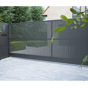 Últimos Diseños de Portones Principales, Entrada Automática, Vallas de Aluminio, Puertas, Puerta Corredera Moderna para Casa - Product Image 2