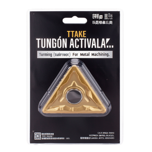 Inserto de torneado negativo TTAKE TNMG de 60 grados para mecanizado de metales - Product Image 2
