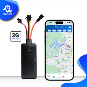 Mini rastreador de vehículos GPS con cable duro antirrobo para motocicleta con grabadora de voz