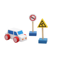 Jouet de voiture miniature en bambou et bois écologique pour enfants, avec son personnalisé, pour enfants