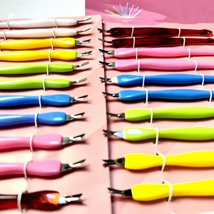Populaire 12 Pack Ongles Cuticule Fourchette Couteau Remover Tondeuse Poussoir Peau Morte Fourchette <span class=keywords><strong>Manucure</strong></span> Pédicure Nettoyant Soins pour Nail Shop - Product Image 3