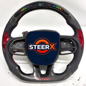 Volante de Fibra de Carbono Calefactable Personalizado para Charger Durango - Product Image 4