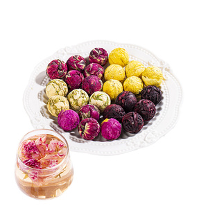 <span class=keywords><strong>Dragon</strong></span> <span class=keywords><strong>Ball</strong></span> Flower Tea 5 g/PC Mini Natural Flower Blooming Tea Handmade Artisan Hibiscus Chrysanthemum Rose <span class=keywords><strong>Tube</strong></span> Loose Wholesale - Product Image 1