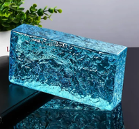 Briques de verre décoratives pour la construction murale, blocs de verre cristal, blocs de céramique